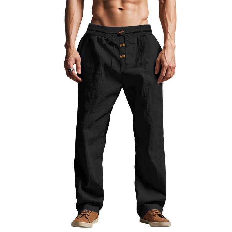 Pantalon homme respirant coupe ample décontractée