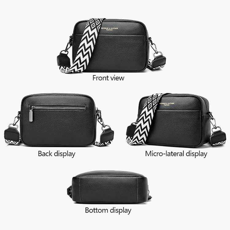 Sac Bandoulière Femme à Large Sangle – Petit Sac Carré Chic à Motif Losanges