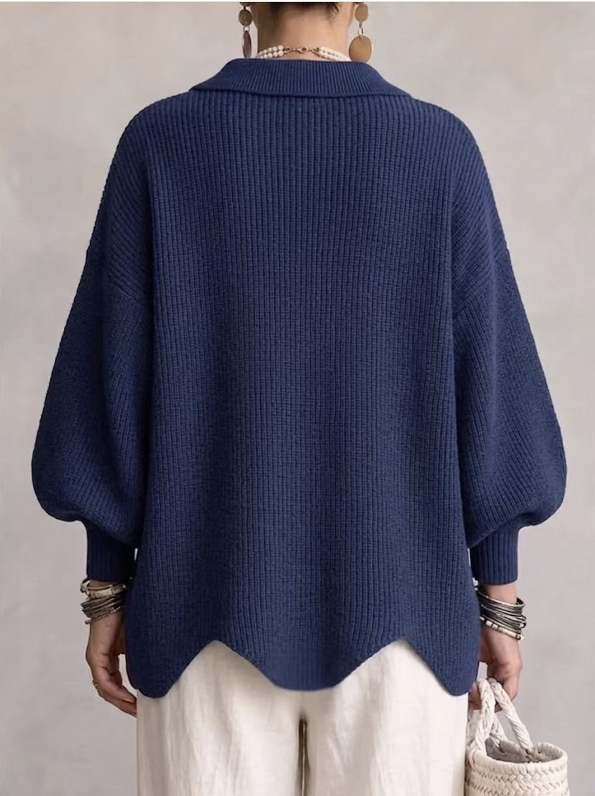 Cardigan en tricot à boutons à revers