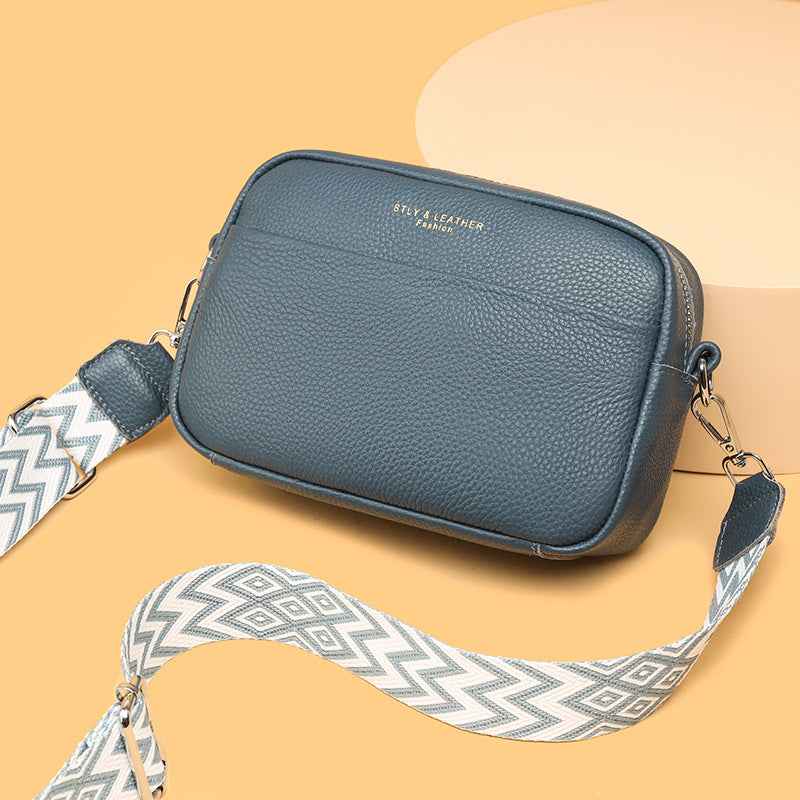 Sac Bandoulière Femme à Large Sangle – Petit Sac Carré Chic à Motif Losanges