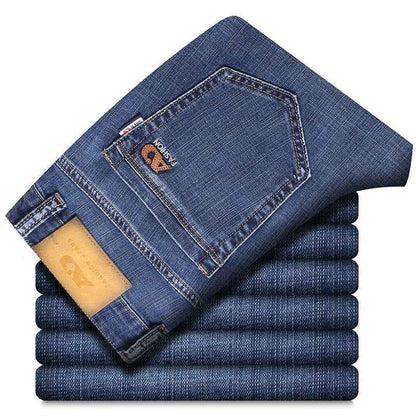 Pantalon Jeans en Conton droits et amples