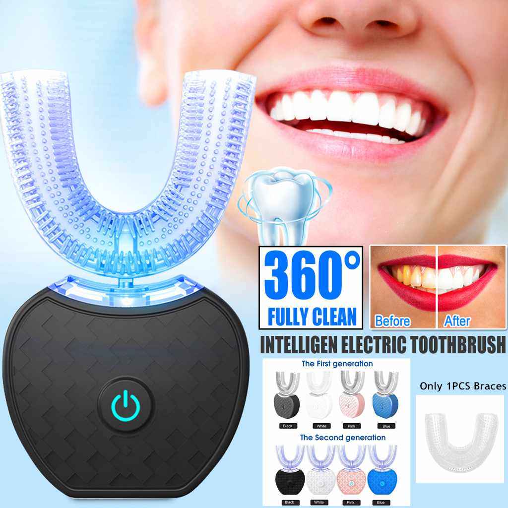 Brosse à dents électrique U-Brush 360° – Blancheur & Soin Intelligent