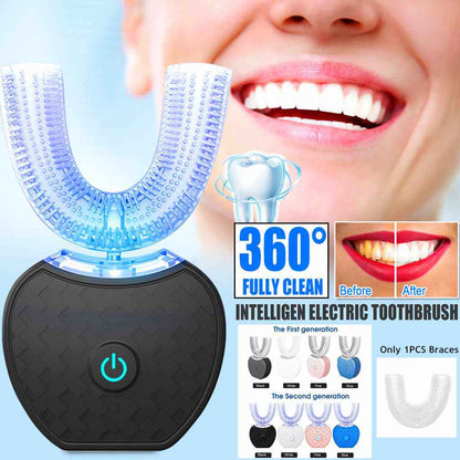 Brosse à dents électrique U-Brush 360° – Blancheur & Soin Intelligent