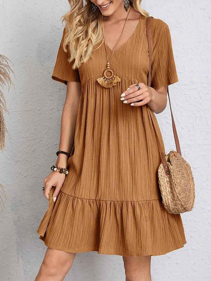 Robe de Printemps et d'été ample à volants