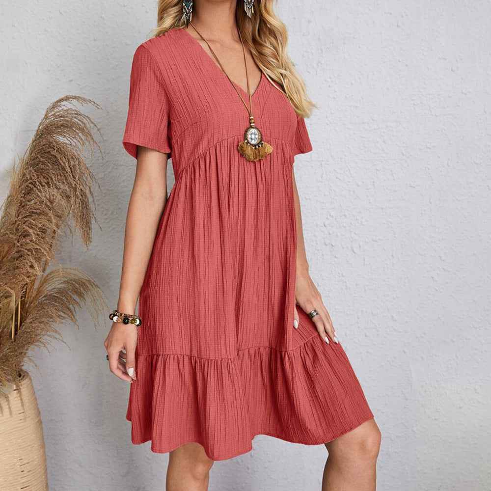 Robe de Printemps et d'été ample à volants