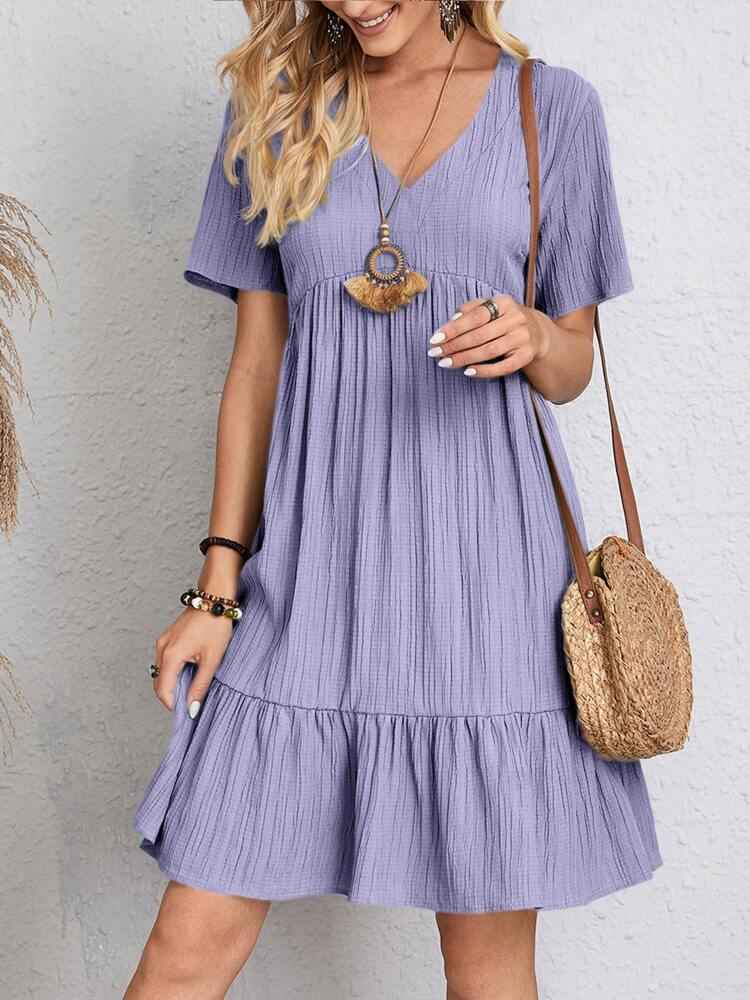 Robe de Printemps et d'été ample à volants