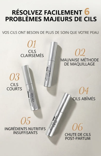 Cils épais, longs et recourbés à l'anglaise