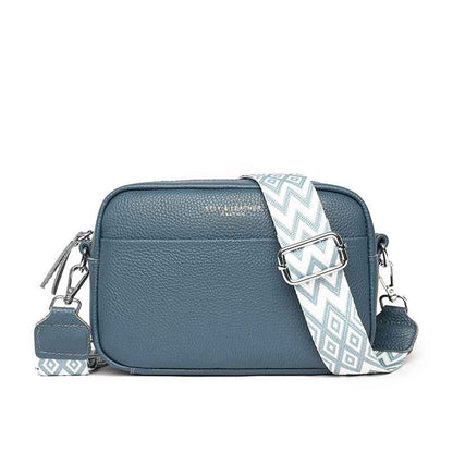 Sac Bandoulière Femme à Large Sangle – Petit Sac Carré Chic à Motif Losanges