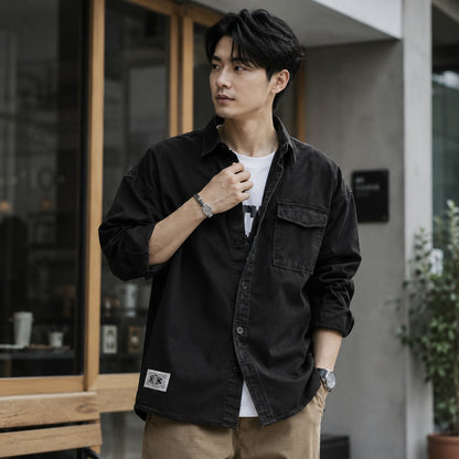 Chemise décontractée ample pour hommes
