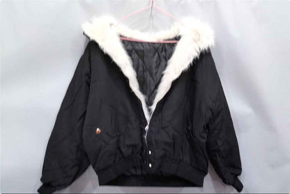 Manteau épais à capuche, chaud et ample, en fourrure