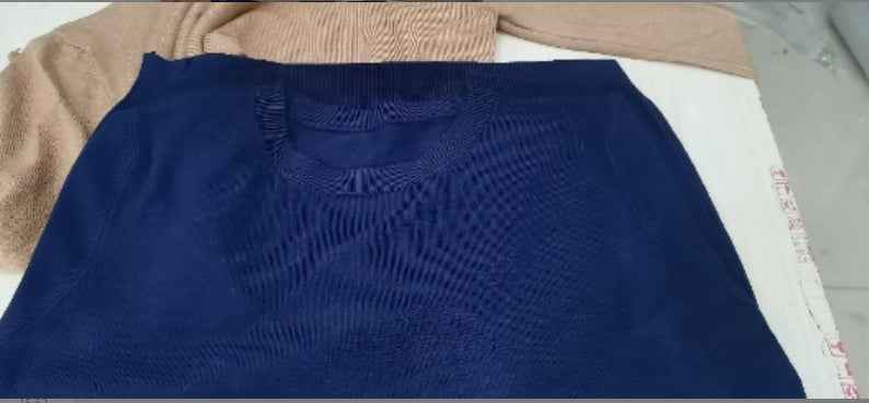 Nouveau pull femme pull en tricot col rond chemisier basique