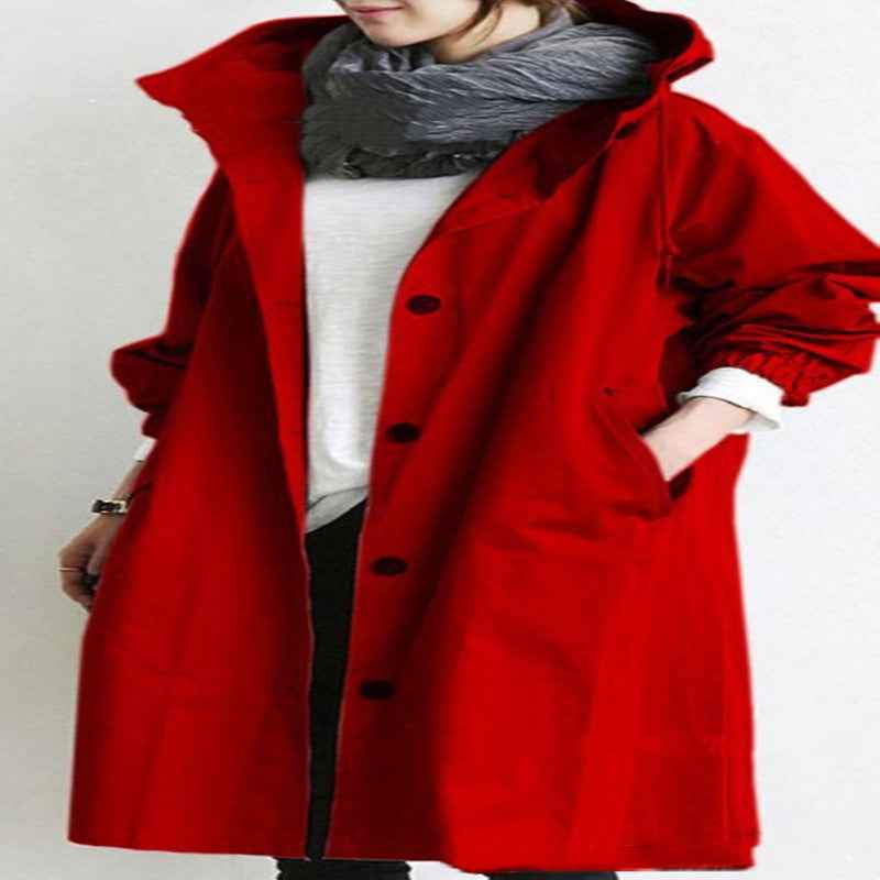 Veste coupe-vent imperméable à capuche
