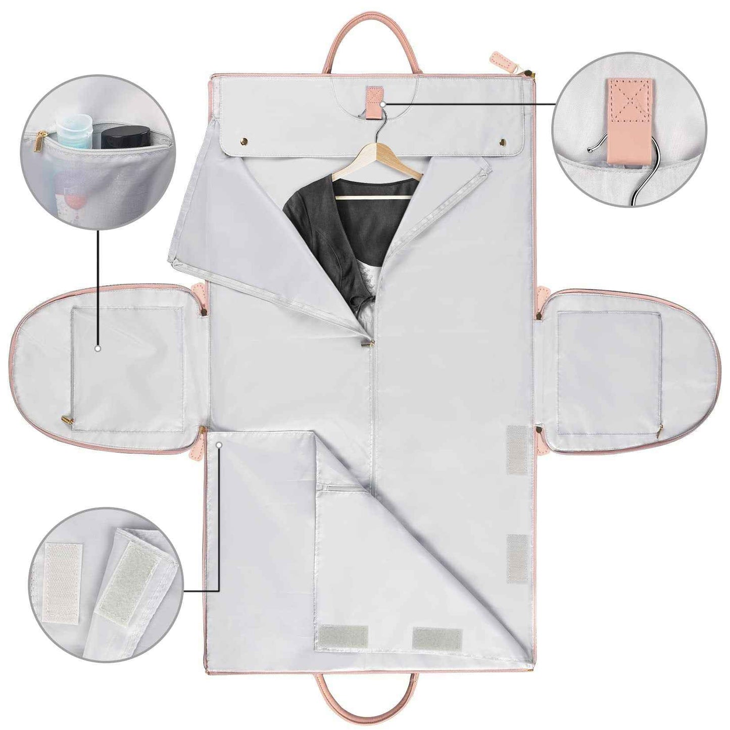 Sac de voyage cabas grande capacité pour femme, sac à vêtements étanche