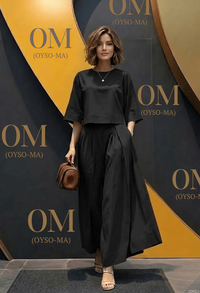 Ensemble Cosmopolite : Chemise Minimaliste et Pantalon Ample - Oyso - ma