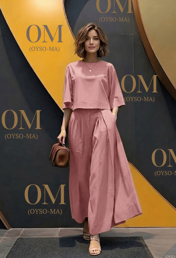 Ensemble Cosmopolite : Chemise Minimaliste et Pantalon Ample - Oyso - ma