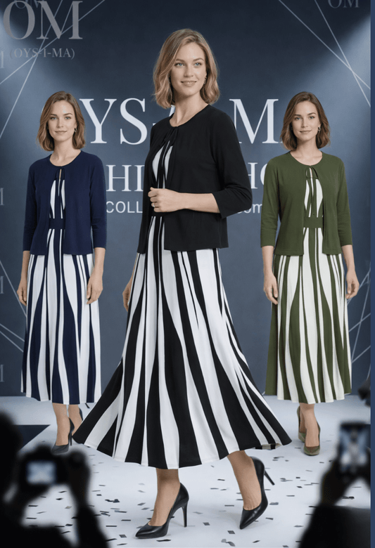 Ensemble Robe Imprimé Élancée - Oyso - ma