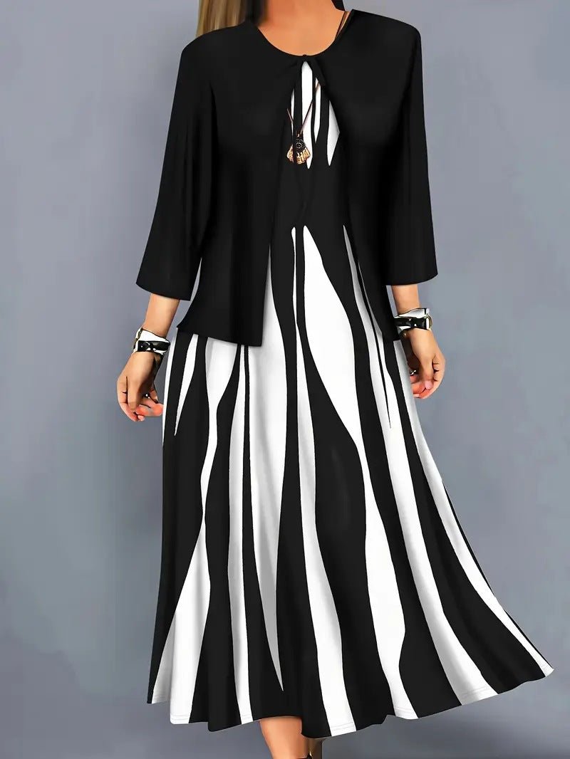 Ensemble Robe Imprimé Élancée - Oyso - ma