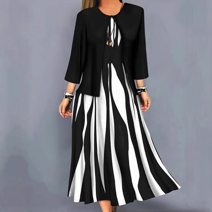 Ensemble Robe Imprimé Élancée - Oyso - ma