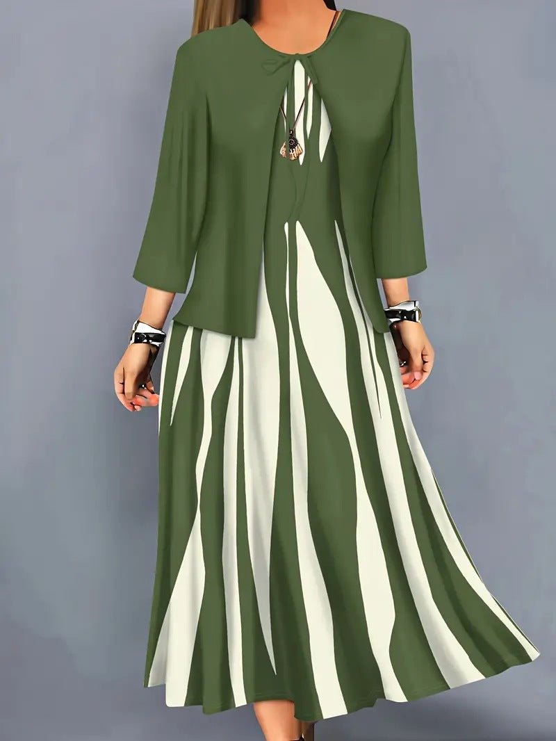 Ensemble Robe Imprimé Élancée - Oyso - ma