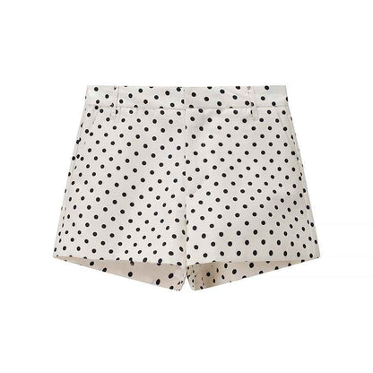 Ensemble Veste Décontractée à Pois avec Shorts - Oyso - ma