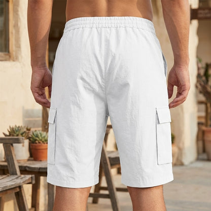 Shorts de sport et de loisirs amples en lin