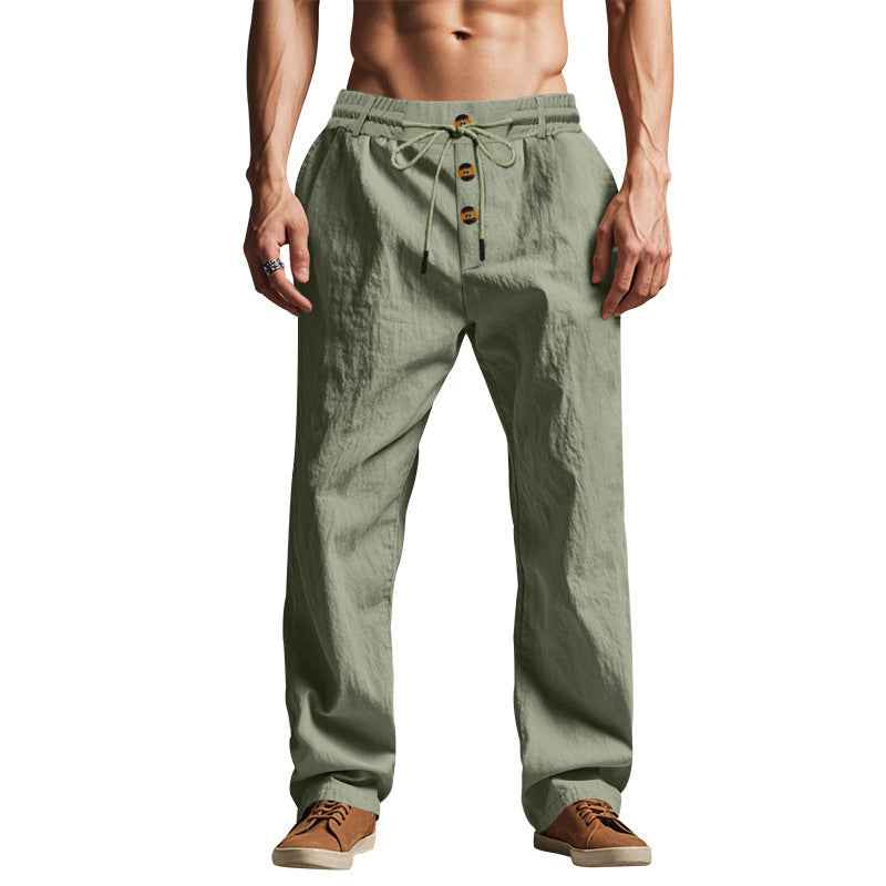 Pantalon homme respirant coupe ample décontractée