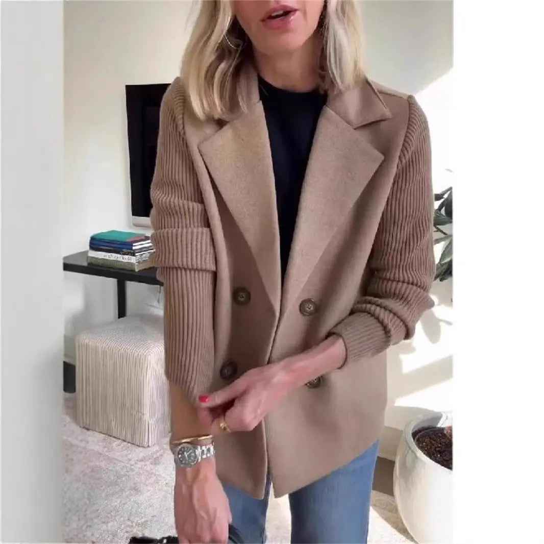 Blazer Femme Élégance Parisienne – Maille & Tailoring