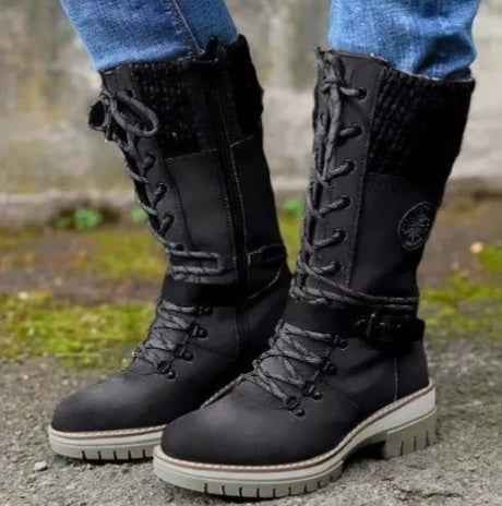 Bottes Martin à talon haut carré