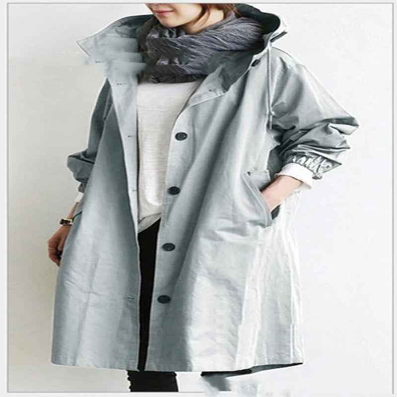 Veste coupe-vent imperméable à capuche
