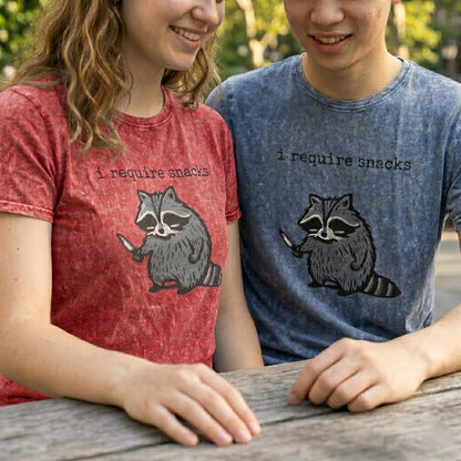 T-shirt en jean - i require snacks -