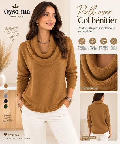 Pull-over en tricot à manches longues, décontracté et chaud
