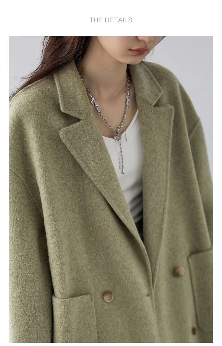 Manteau en laine double face pour femmes - Oyso - ma