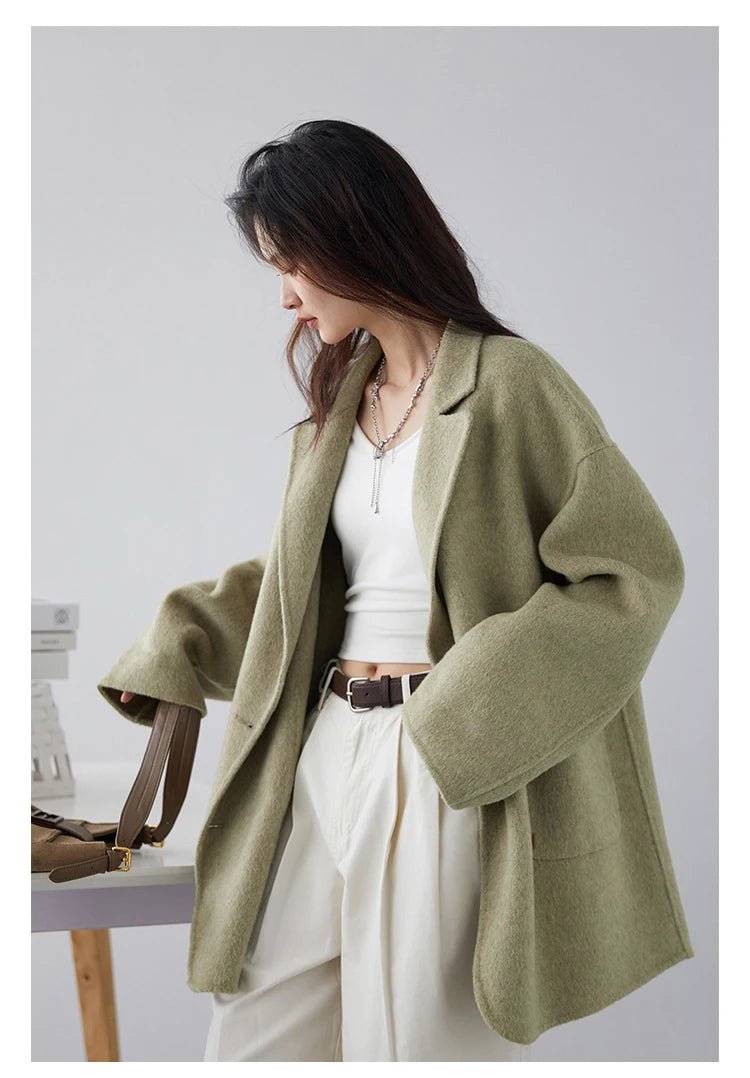 Manteau en laine double face pour femmes - Oyso - ma