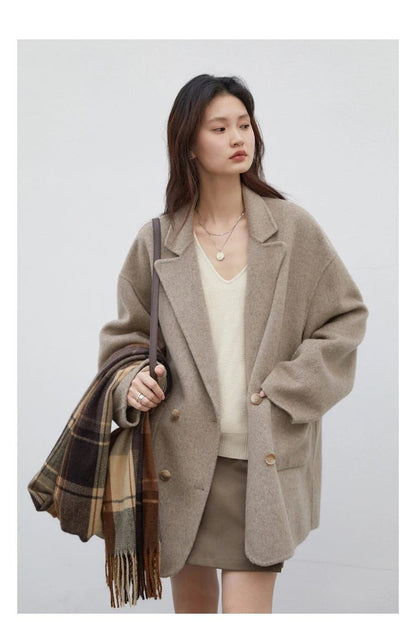 Manteau en laine double face pour femmes - Oyso - ma