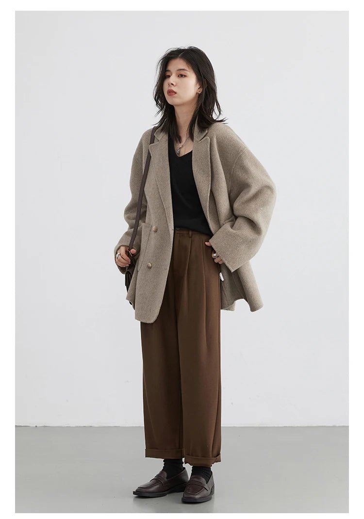 Manteau en laine double face pour femmes - Oyso - ma