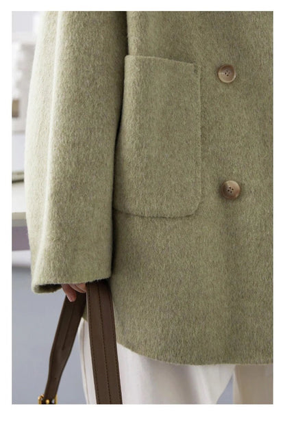Manteau en laine double face pour femmes - Oyso - ma