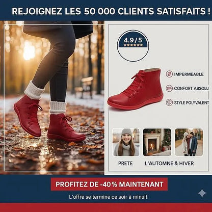 Chaussures Montantes Confort Stylées à Fermeture Zip