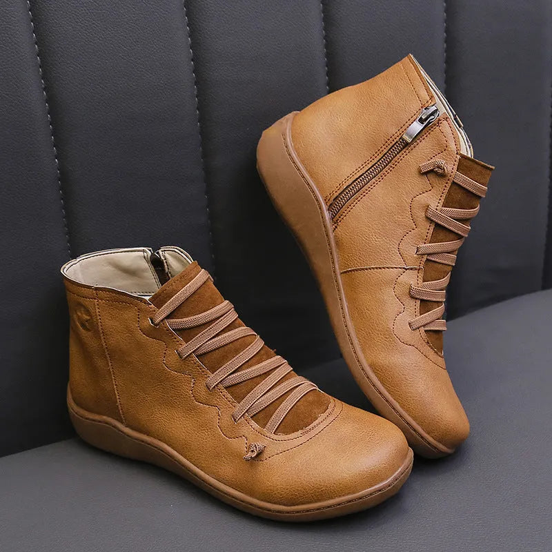 Chaussures Montantes Confort Stylées à Fermeture Zip