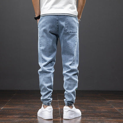 Pantalon en denim en coton micro - élastique - Oyso - ma