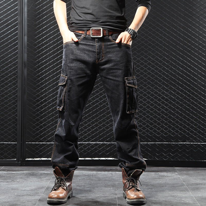 Pantalon jean Cargo Droit pour Homme - Oyso - ma