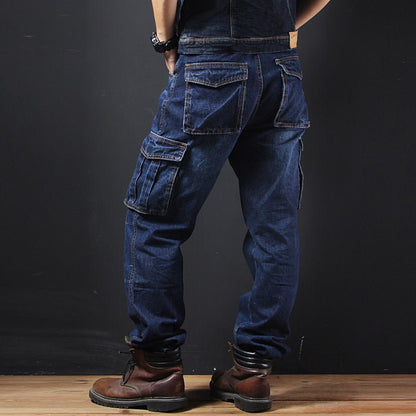 Pantalon jean Cargo Droit pour Homme - Oyso - ma