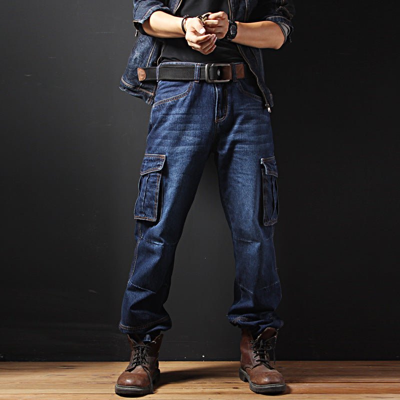 Pantalon jean Cargo Droit pour Homme - Oyso - ma