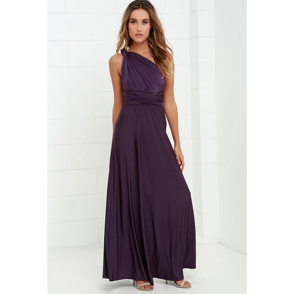 Robe Glamour Multi - Lanières Dos Ouvert – Élégance Sculpturale - Oyso - ma