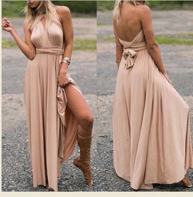 Robe Glamour Multi - Lanières Dos Ouvert – Élégance Sculpturale - Oyso - ma