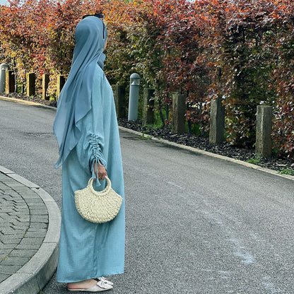Robe hijab à manchettes à lacets - Oyso - ma