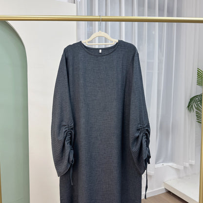 Robe hijab à manchettes à lacets - Oyso - ma