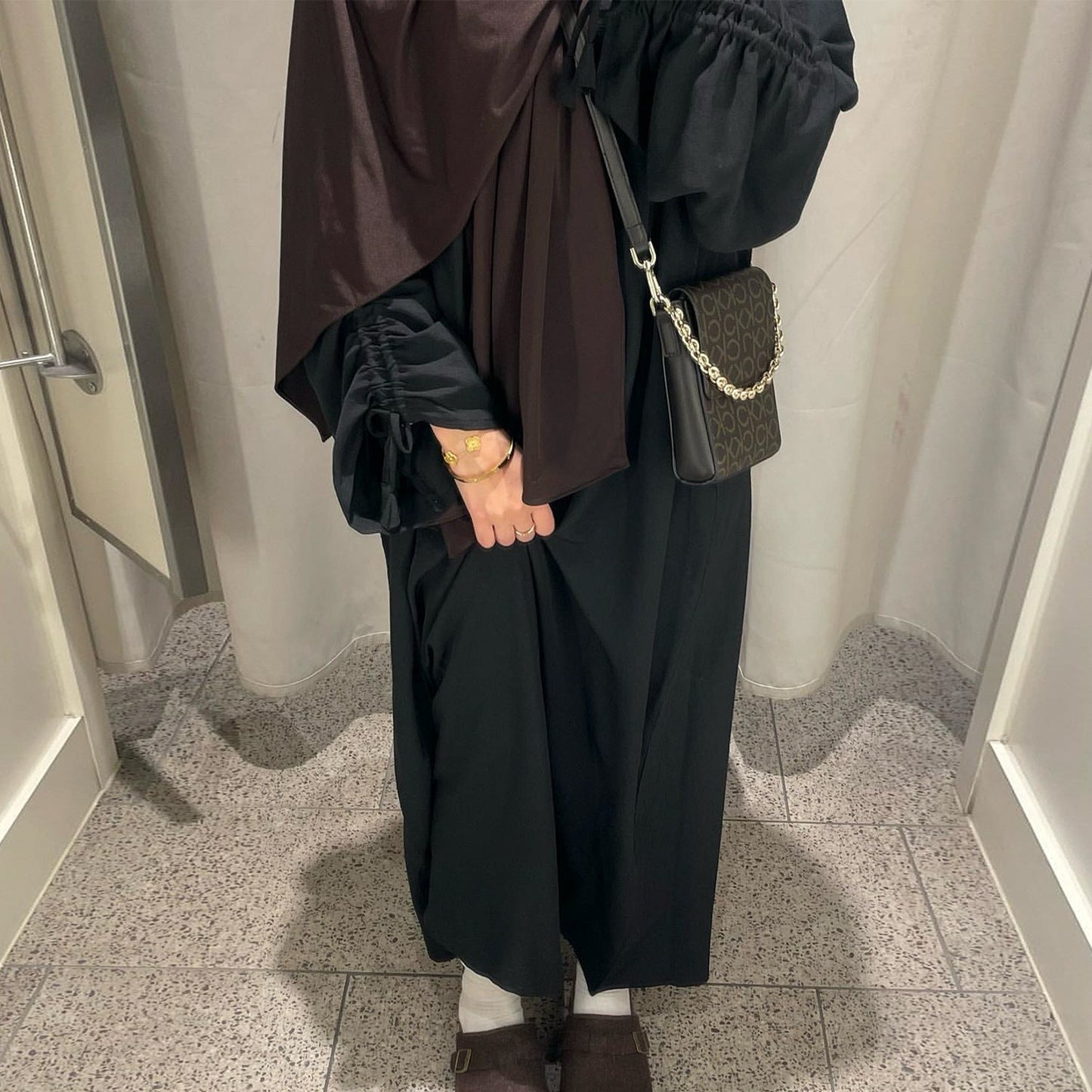 Robe hijab à manchettes à lacets - Oyso - ma