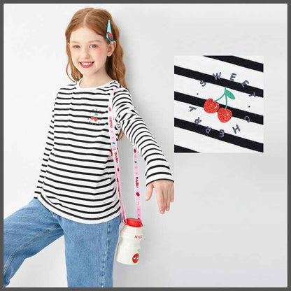 T-shirts filles Manches longues en coton doux - Oyso - ma