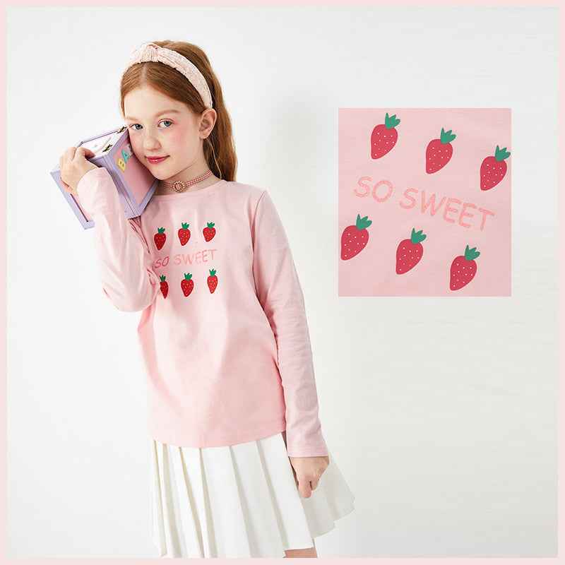 T-shirts filles Manches longues en coton doux - Oyso - ma