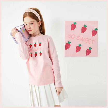 T-shirts filles Manches longues en coton doux - Oyso - ma